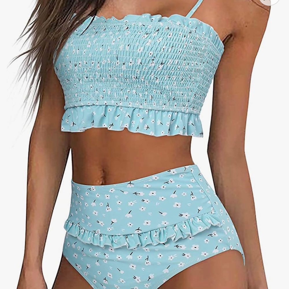Amazon high rise bikini, size large